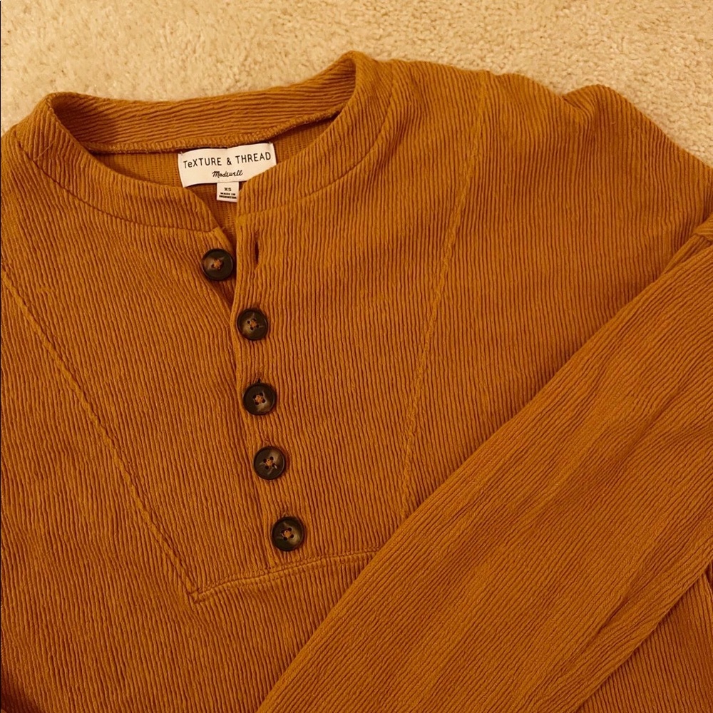 Madewell button up sweater